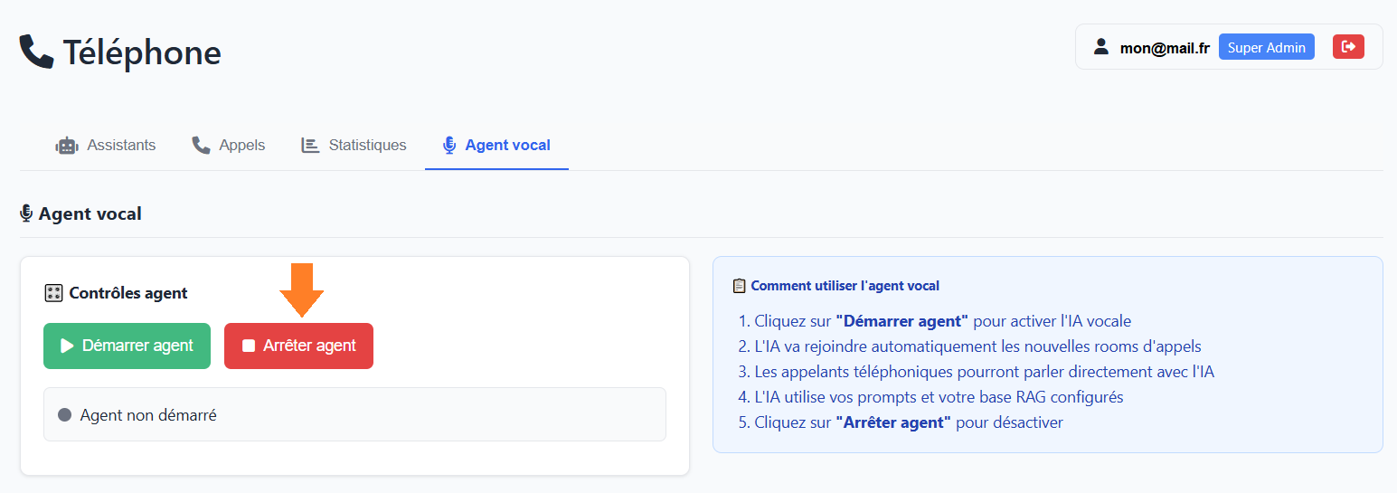 Désactiver un assistant vocal