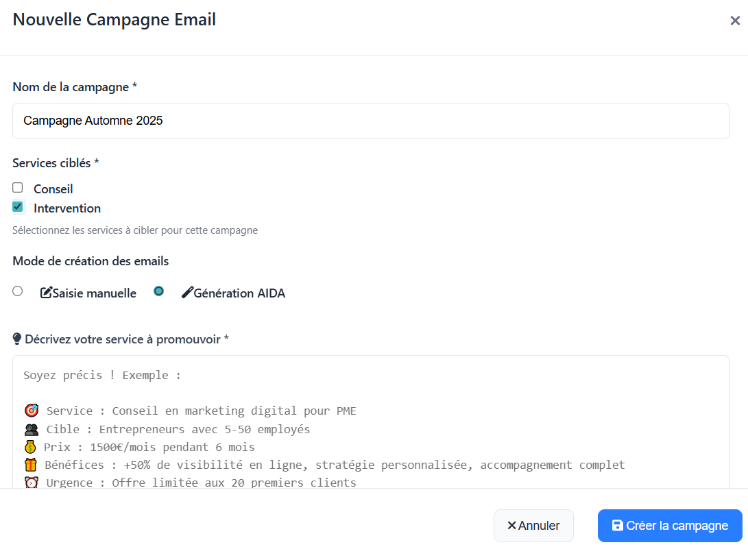 Réaliser une campagne d'emails