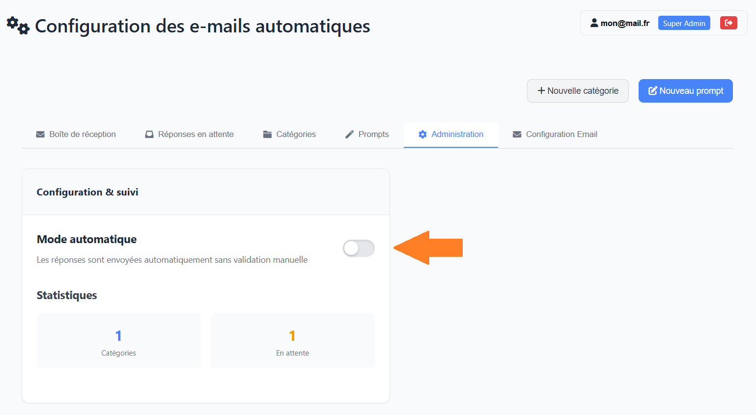 E-mails - Automatiser le processus
