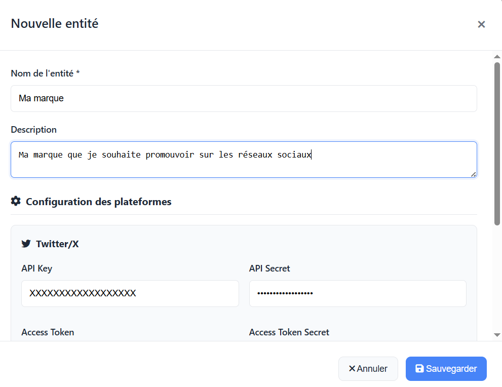 Nommer l'entité sociale