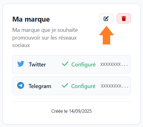 Modifier l'entité sociale